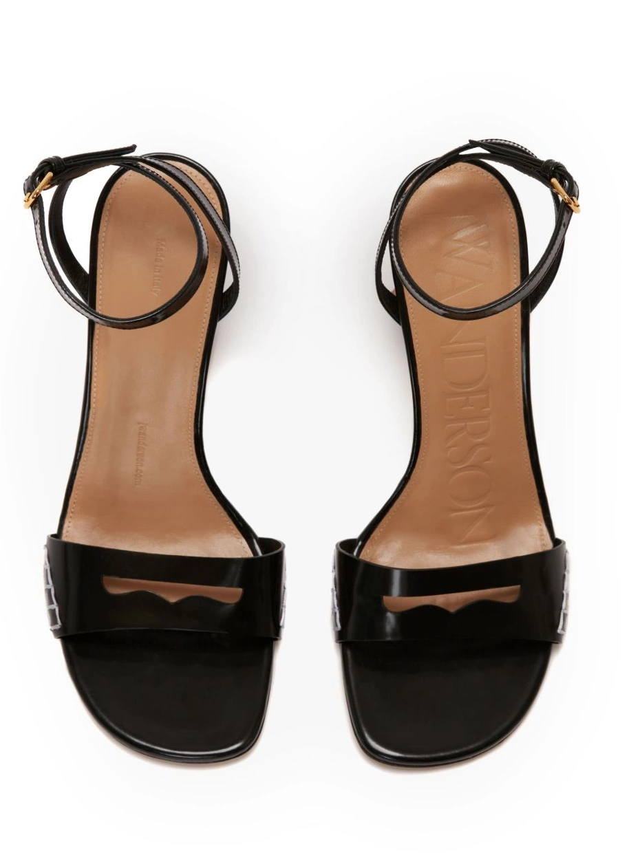 Cheap sandals leather Women JW Anderson tassel-heel 0504